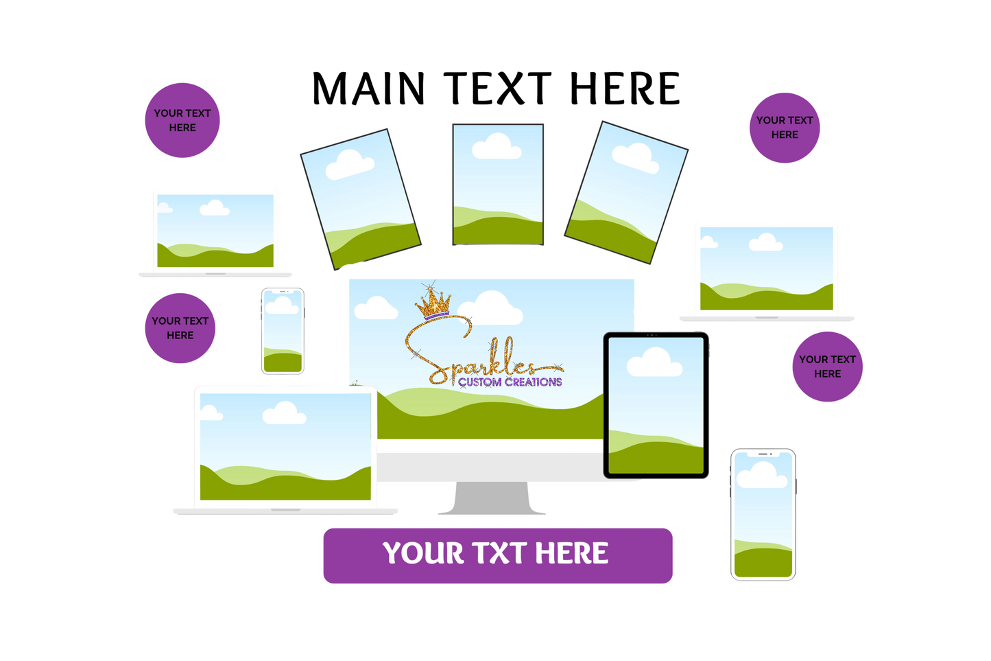 80+Digital Product Mockup Templates